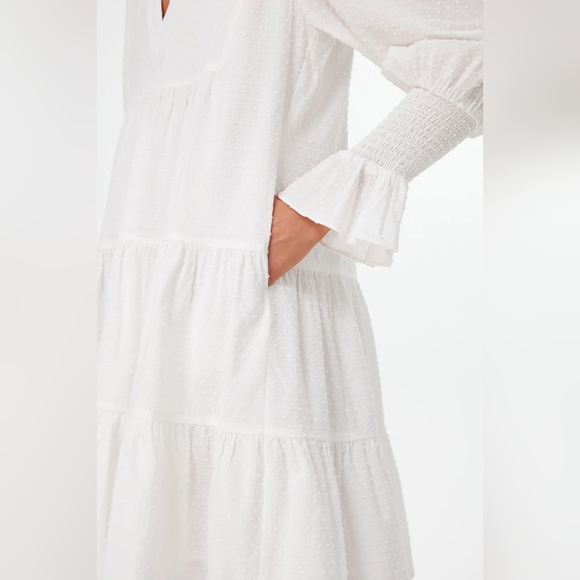 NWT White Swiss Dot Kenzo Dress Size Medium by Pomander Place - Picture 5 of 12